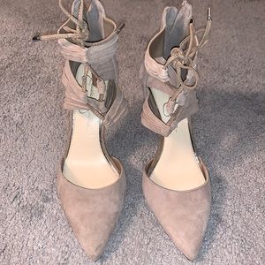 Jessica Simpson suede heels